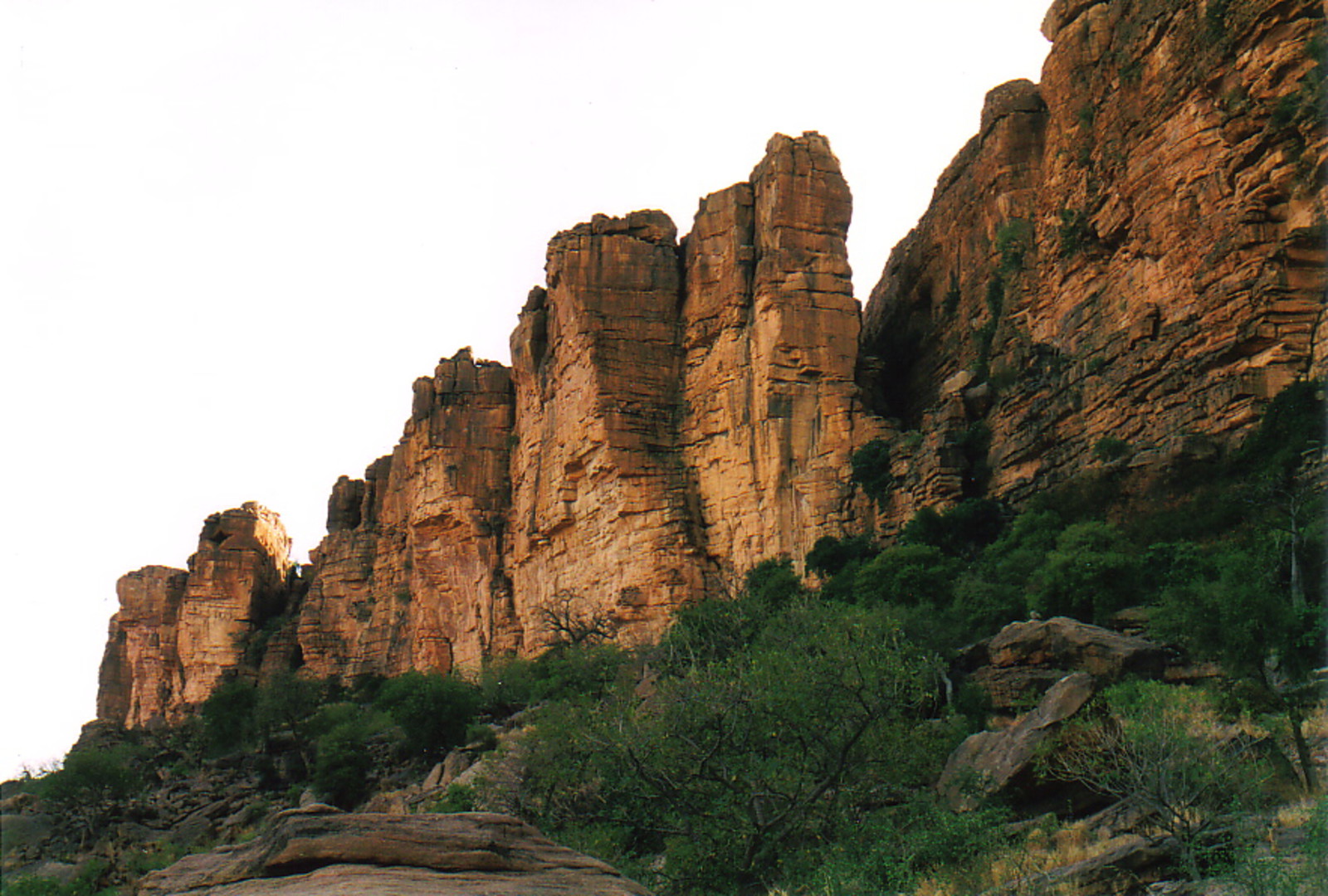 A jagged section of the Bandiagara Escarpment
