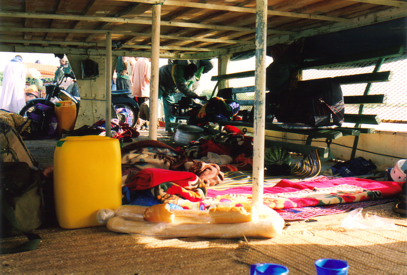 The top deck of the pinasse to Timbuktu