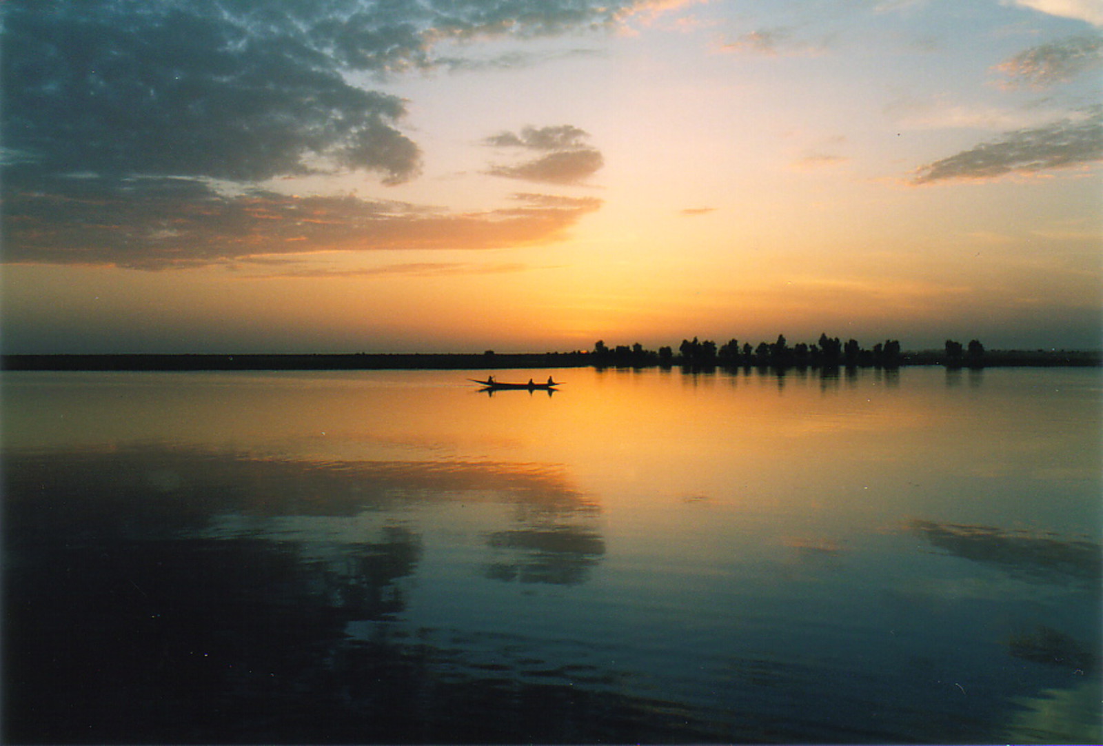 Sunset over the River Niger at Tonka