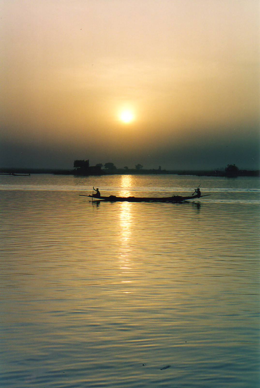 Sunset over the River Niger