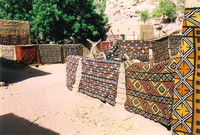 Dogon textiles drying in the sun