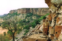 The view along the falaise from Old Teli