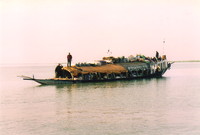 A pinasse on the River Niger