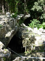 The entrance to the Little Brother cenote, Chac Mool