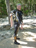 Peta after her second cenote dive