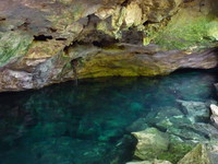 The entrance to the Little Brother cenote, Chac Mool