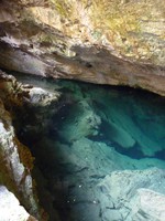 The entrance to the Little Brother cenote, Chac Mool