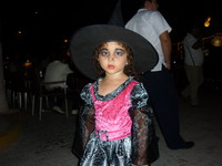 A little witch on the Day of the Dead