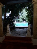 The entrance to the swimming pool