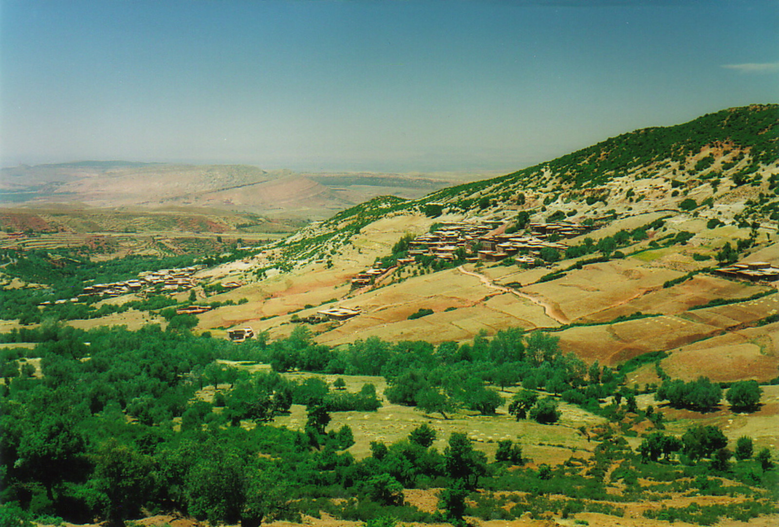 A village in the foothills of the Atlas Mountains