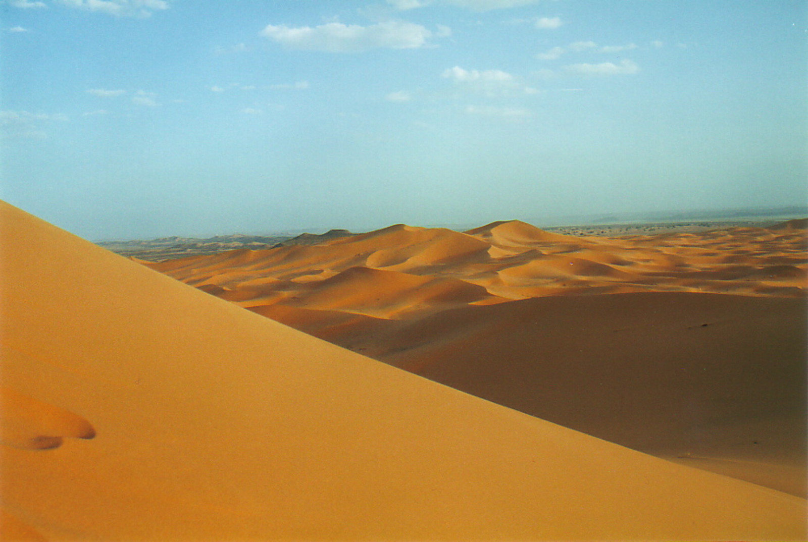 The dunes of Merzouga