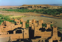 The view of the Oued Ounila valley from the ksar