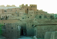 A close up of the ksar at Aït Benhaddou