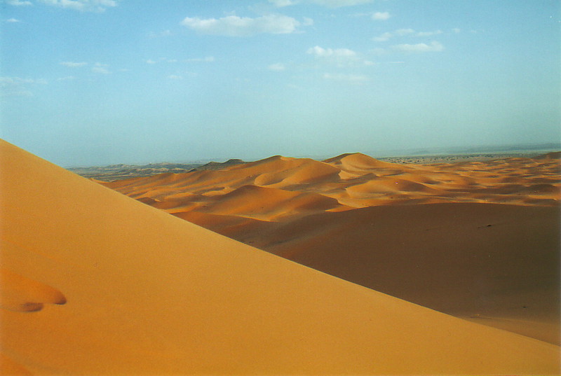 The dunes of Merzouga