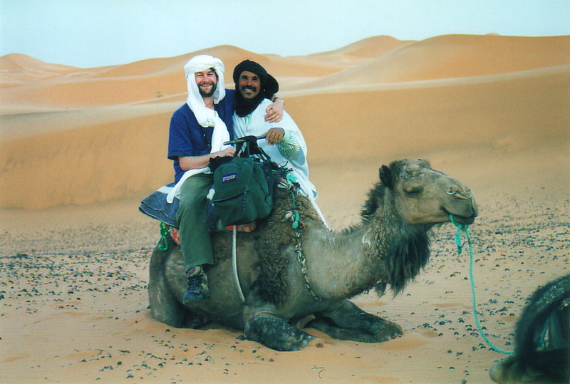 Mark, Hamid and a camel
