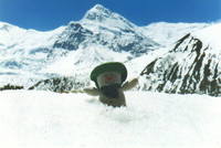 A snowman in the Himalayas