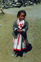 A little girl in Manang