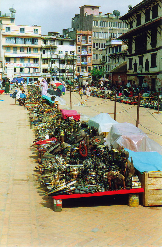 The market in Durbar Square