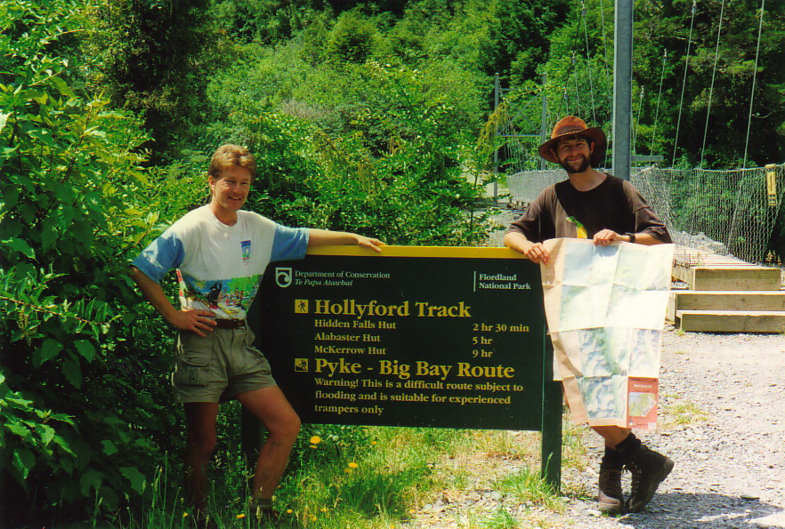 Rick and Mark at the end of the track