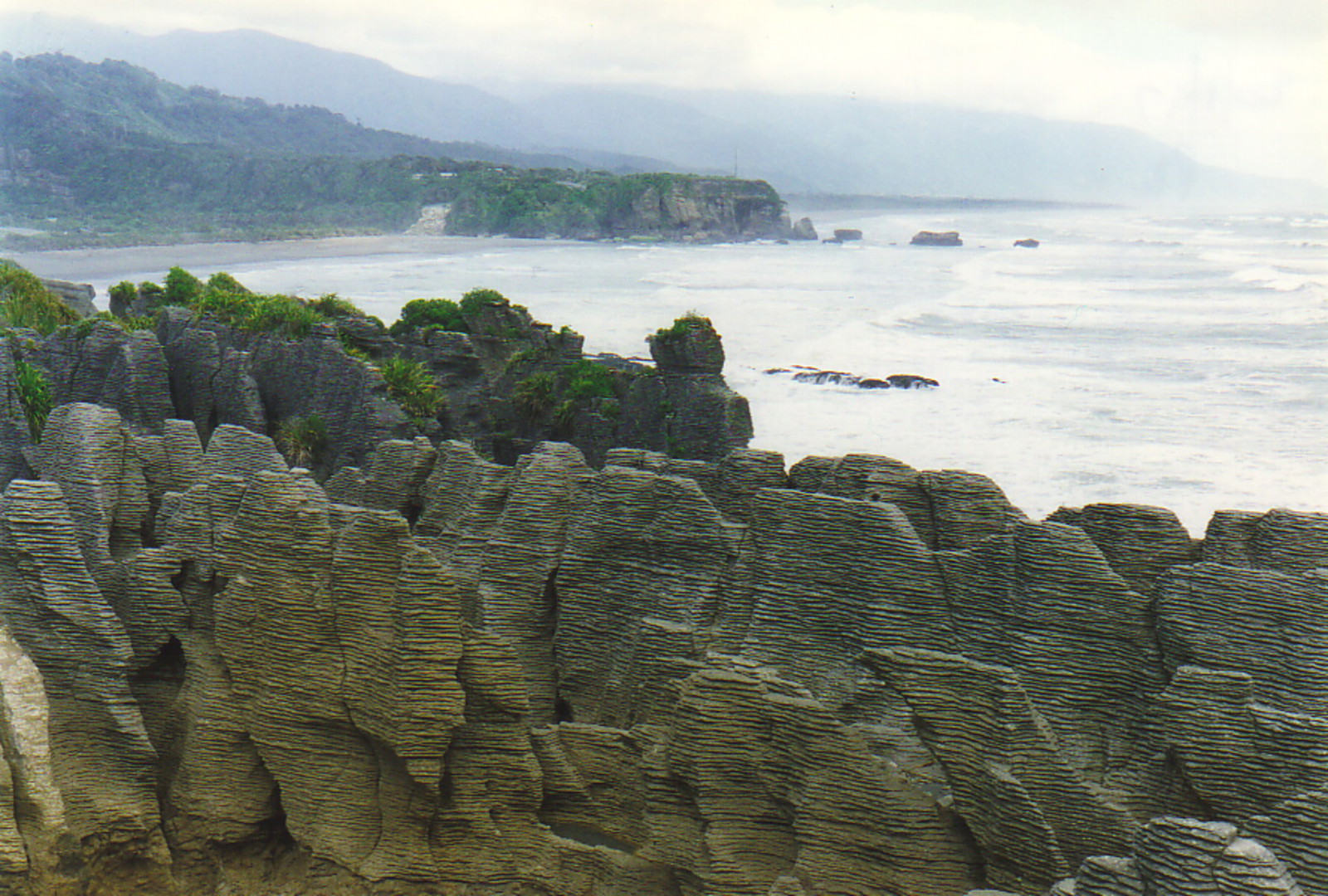 The pancake rocks at Punakaiki