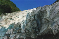 Steps cut into the face of Franz Josef Glacier