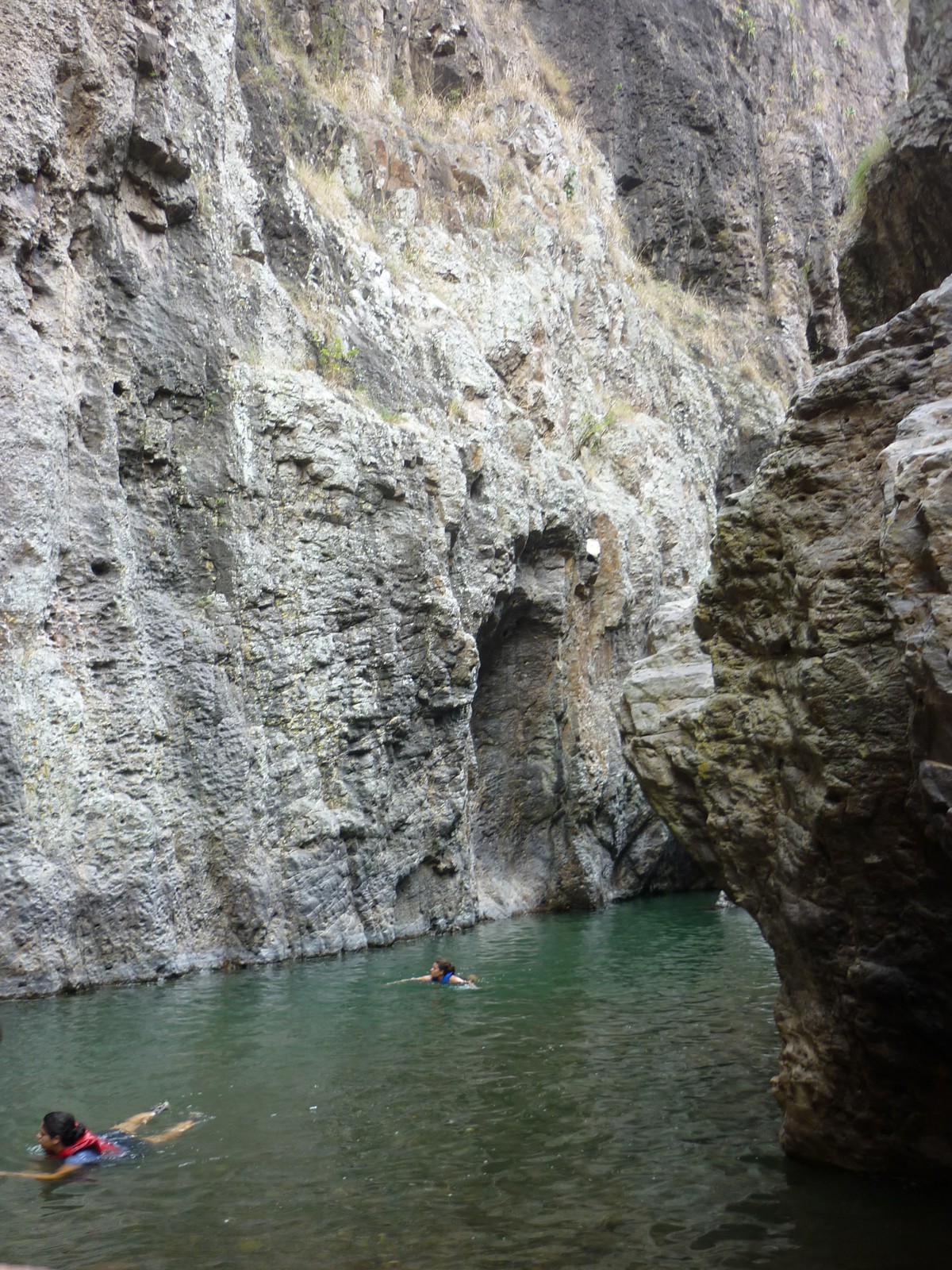 You have to swim for a lot of the canyon trek