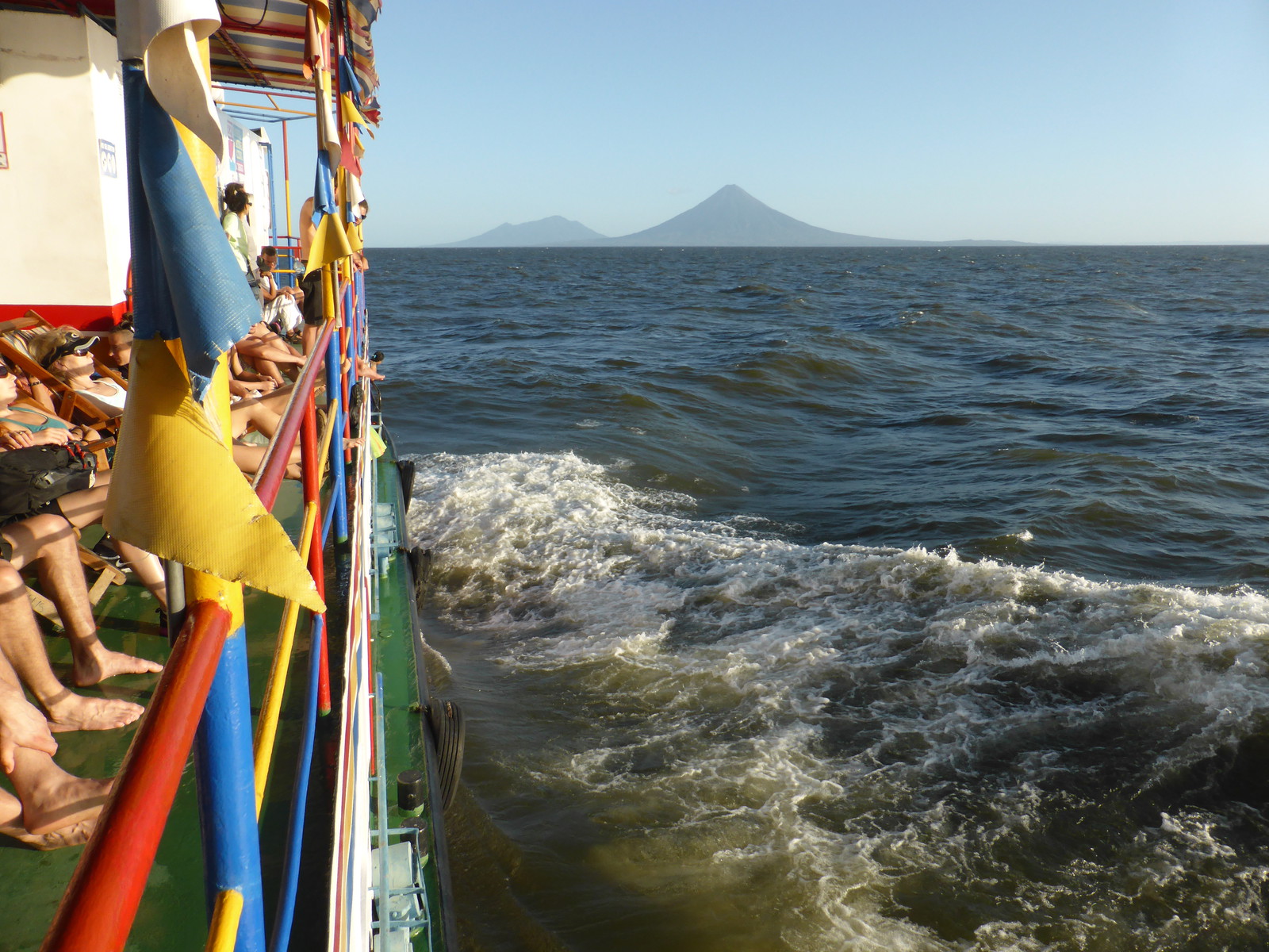 We had a great view of Ometepe from the starboard deck