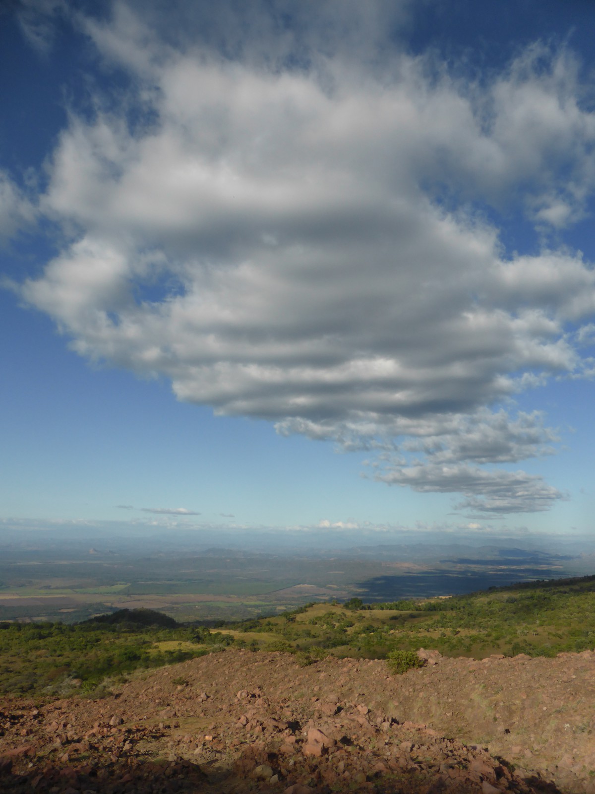 Interesting skies on the ascent from the north