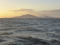 Looking back towards Granada and Isla Zapatera at sunset