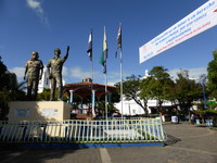 The main plaza in Matagalpa, complete with statues of FSLN founders Tomas Borge and Carlos Fonseca Matagalpa