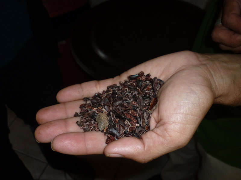 Roasted, ground and winnowed cocoa beans