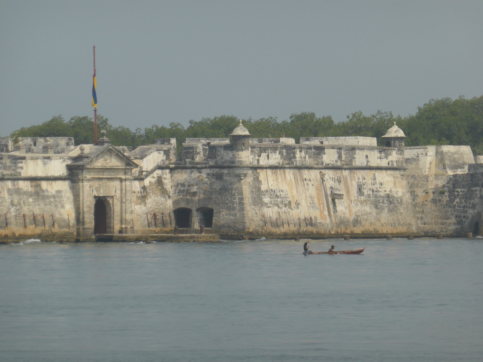 Fuerte de San Fernando guards the northern shore of the Bocachica entrance to Cartagena