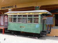 A train carriage from the railway that used to link Boquete to David