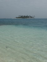 Looking towards the Kuna's island home in the Cayos Coco Banderos