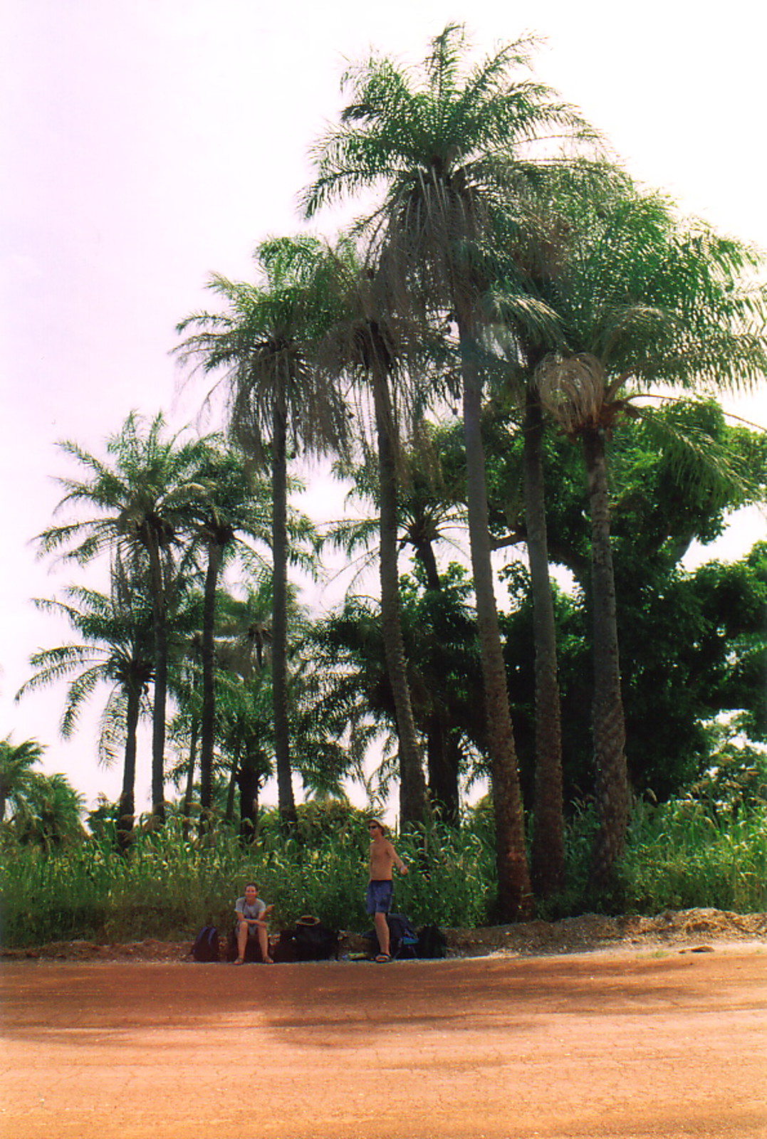 Jeremy and Sarah standing by the side of the road