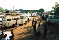 The main bus station in Basse Santa Su